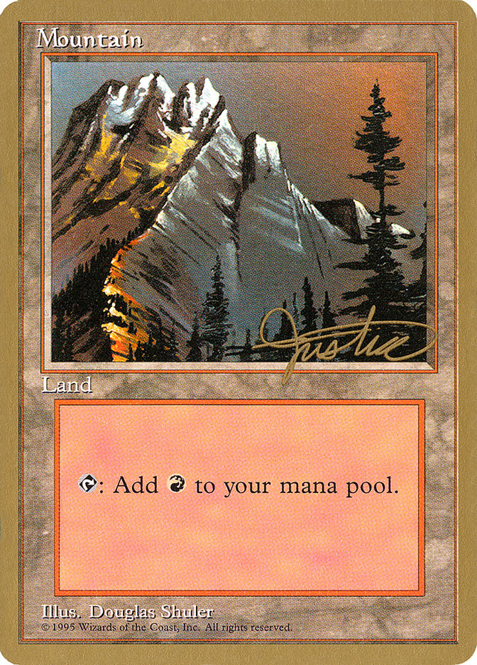 Mountain (mj373) (Mark Justice) [Pro Tour Collector Set] | Impulse Games and Hobbies