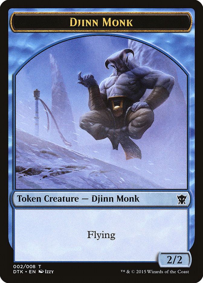 Djinn Monk Token [Dragons of Tarkir Tokens] | Impulse Games and Hobbies