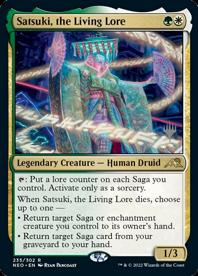 Satsuki, the Living Lore (Promo Pack) [Kamigawa: Neon Dynasty Promos] | Impulse Games and Hobbies