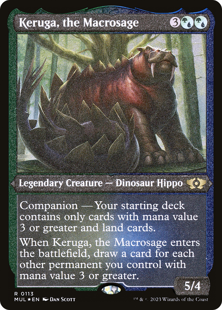 Keruga, the Macrosage (Foil Etched) [Multiverse Legends] | Impulse Games and Hobbies