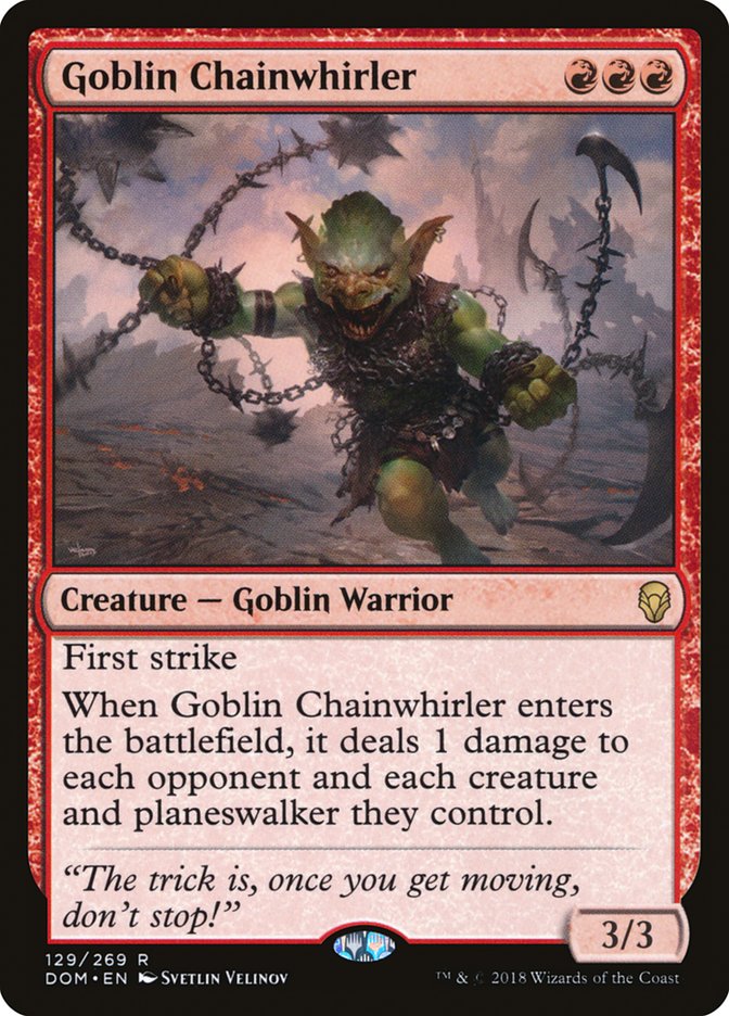 Goblin Chainwhirler [Dominaria] | Impulse Games and Hobbies