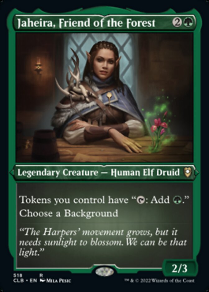 Jaheira, Friend of the Forest (Foil Etched) [Commander Legends: Battle for Baldur's Gate] | Impulse Games and Hobbies