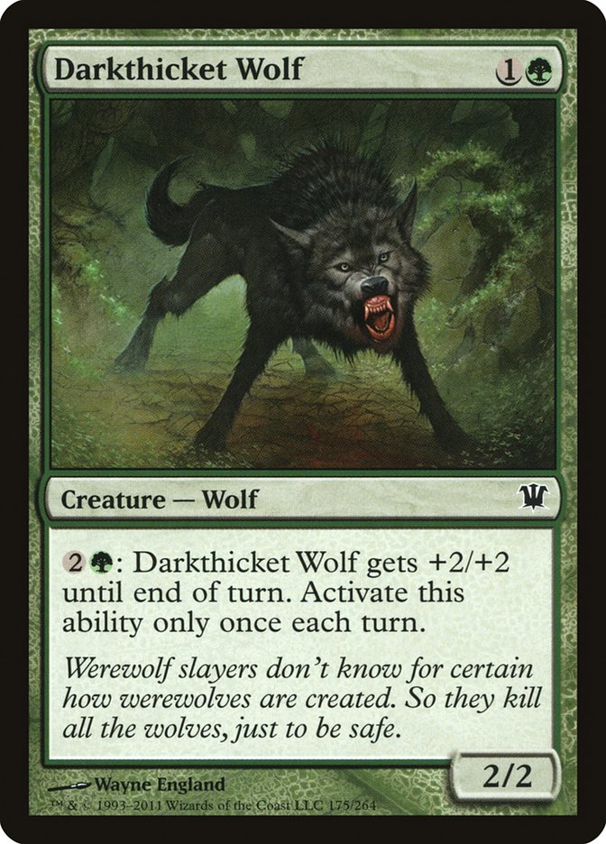 Darkthicket Wolf [Innistrad] | Impulse Games and Hobbies
