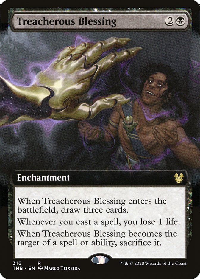 Treacherous Blessing (Extended Art) [Theros Beyond Death] | Impulse Games and Hobbies