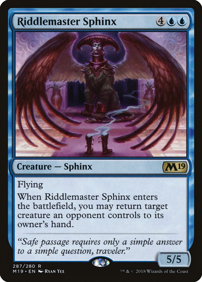 Riddlemaster Sphinx [Core Set 2019] | Impulse Games and Hobbies