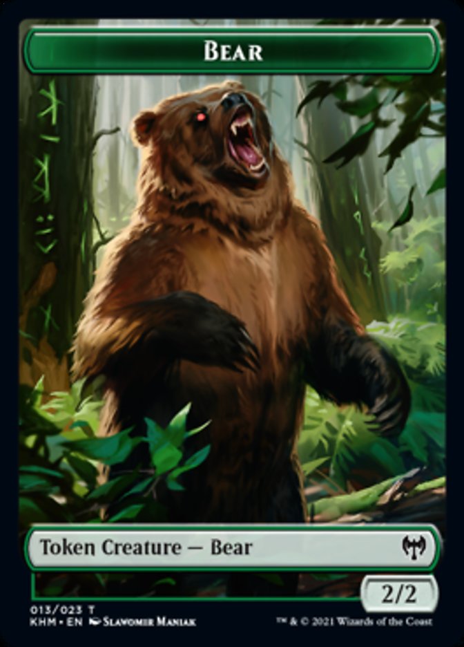 Bear Token [Kaldheim Tokens] | Impulse Games and Hobbies