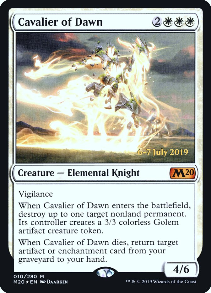 Cavalier of Dawn  [Core Set 2020 Prerelease Promos] | Impulse Games and Hobbies