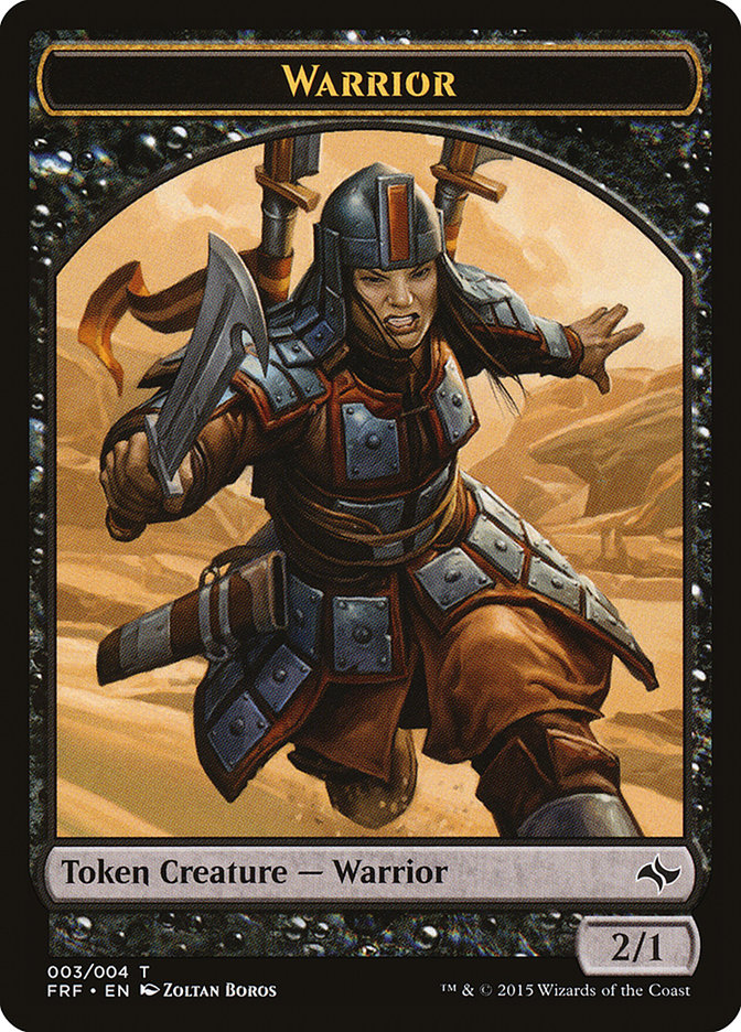 Warrior Token [Fate Reforged Tokens] | Impulse Games and Hobbies