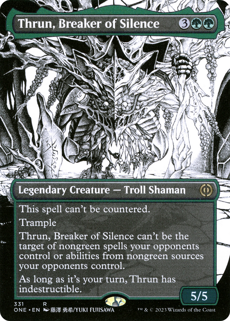 Thrun, Breaker of Silence (Borderless Manga) [Phyrexia: All Will Be One] | Impulse Games and Hobbies