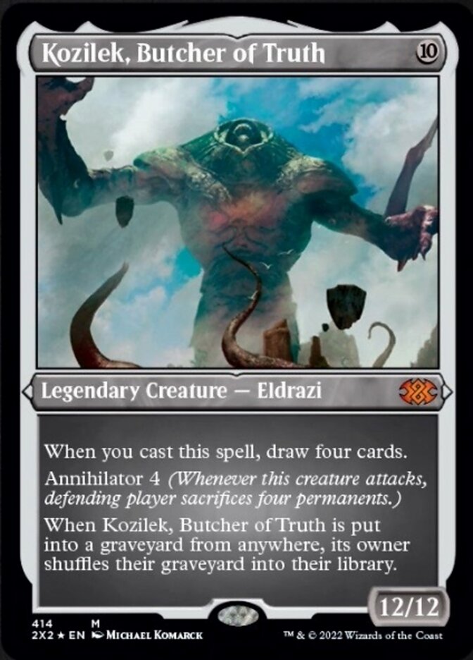 Kozilek, Butcher of Truth (Foil Etched) [Double Masters 2022] | Impulse Games and Hobbies