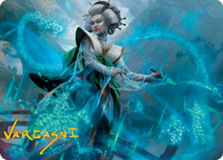 Bearer of Memory Art Card (Gold-Stamped Signature) [Kamigawa: Neon Dynasty Art Series] | Impulse Games and Hobbies