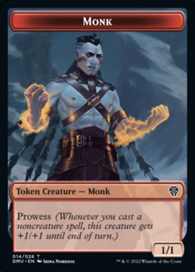 Soldier // Monk Double-sided Token [Dominaria United Tokens] | Impulse Games and Hobbies