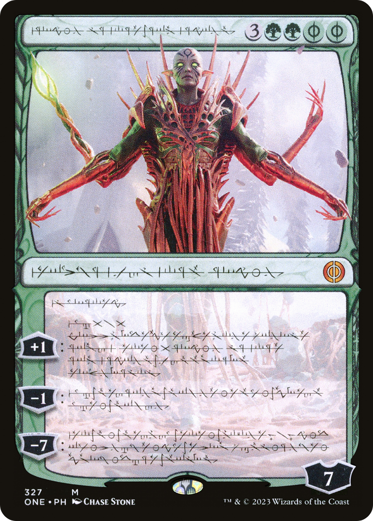 Nissa, Ascended Animist (Phyrexian) [Phyrexia: All Will Be One] | Impulse Games and Hobbies