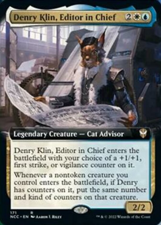 Denry Klin, Editor in Chief (Extended Art) [Streets of New Capenna Commander] | Impulse Games and Hobbies