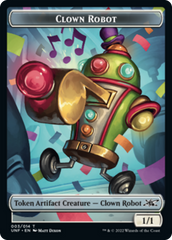 Clown Robot (003) // Food (011) Double-sided Token [Unfinity Tokens] | Impulse Games and Hobbies