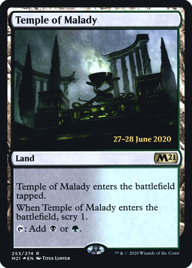 Temple of Malady  [Core Set 2021 Prerelease Promos] | Impulse Games and Hobbies