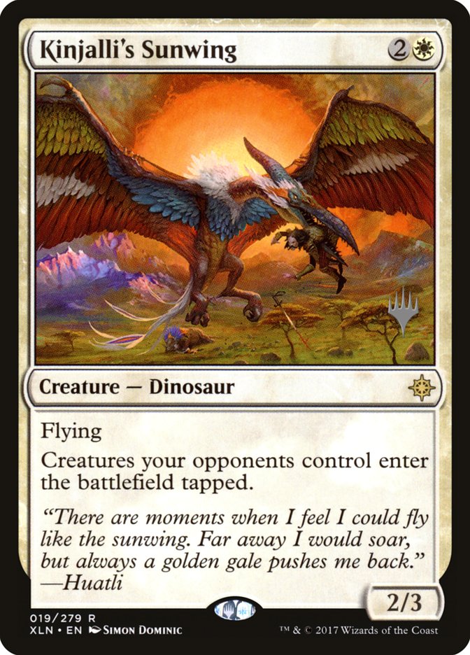 Kinjalli's Sunwing (Promo Pack) [Ixalan Promos] | Impulse Games and Hobbies