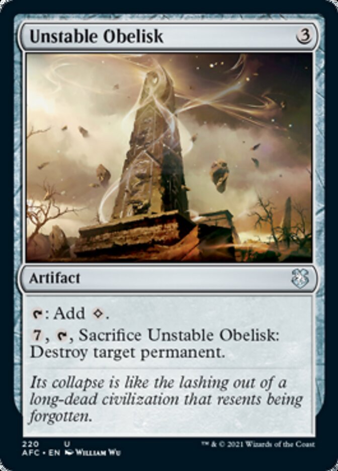 Unstable Obelisk [Dungeons & Dragons: Adventures in the Forgotten Realms Commander] | Impulse Games and Hobbies