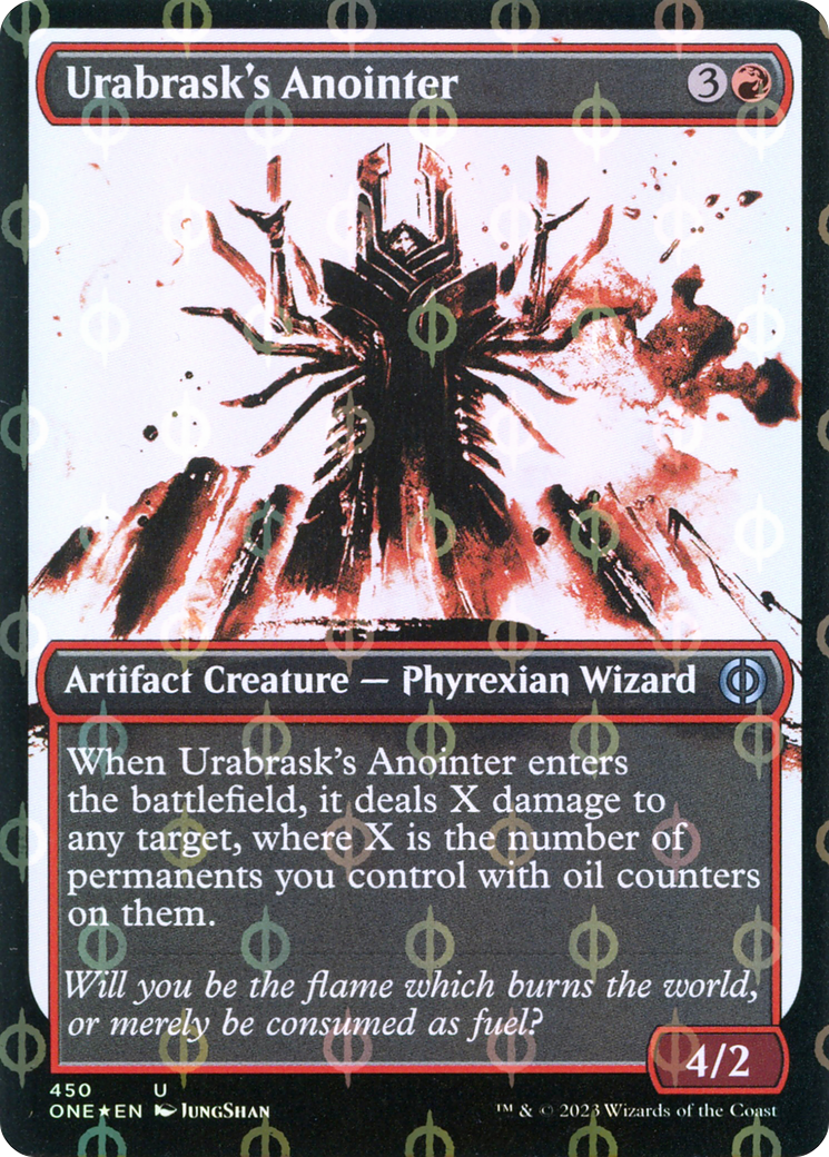 Urabrask's Anointer (Showcase Ichor Step-and-Compleat Foil) [Phyrexia: All Will Be One] | Impulse Games and Hobbies