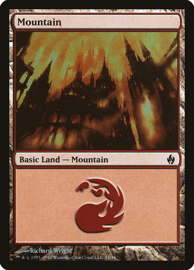 Mountain (34) [Premium Deck Series: Fire and Lightning] | Impulse Games and Hobbies