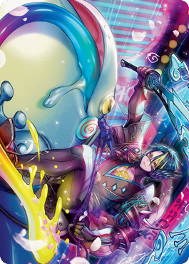 Tatsunari, Toad Rider Art Card [Kamigawa: Neon Dynasty Art Series] | Impulse Games and Hobbies