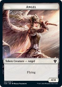 Angel // Elemental (010) Double-sided Token [Commander 2020 Tokens] | Impulse Games and Hobbies