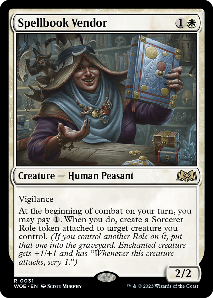 Spellbook Vendor [Wilds of Eldraine] | Impulse Games and Hobbies