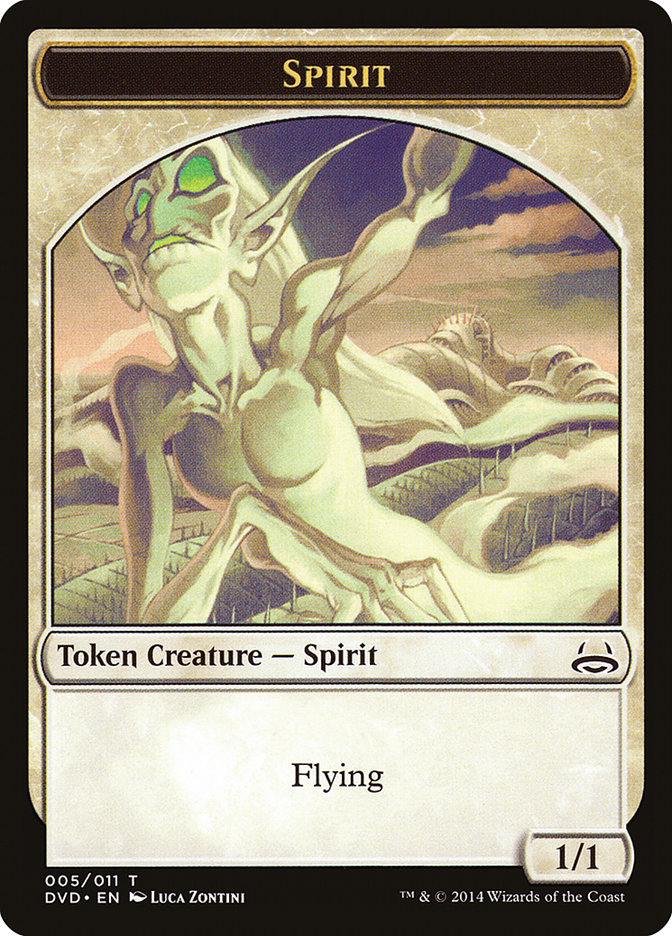 Spirit Token (Divine vs. Demonic) [Duel Decks Anthology Tokens] | Impulse Games and Hobbies