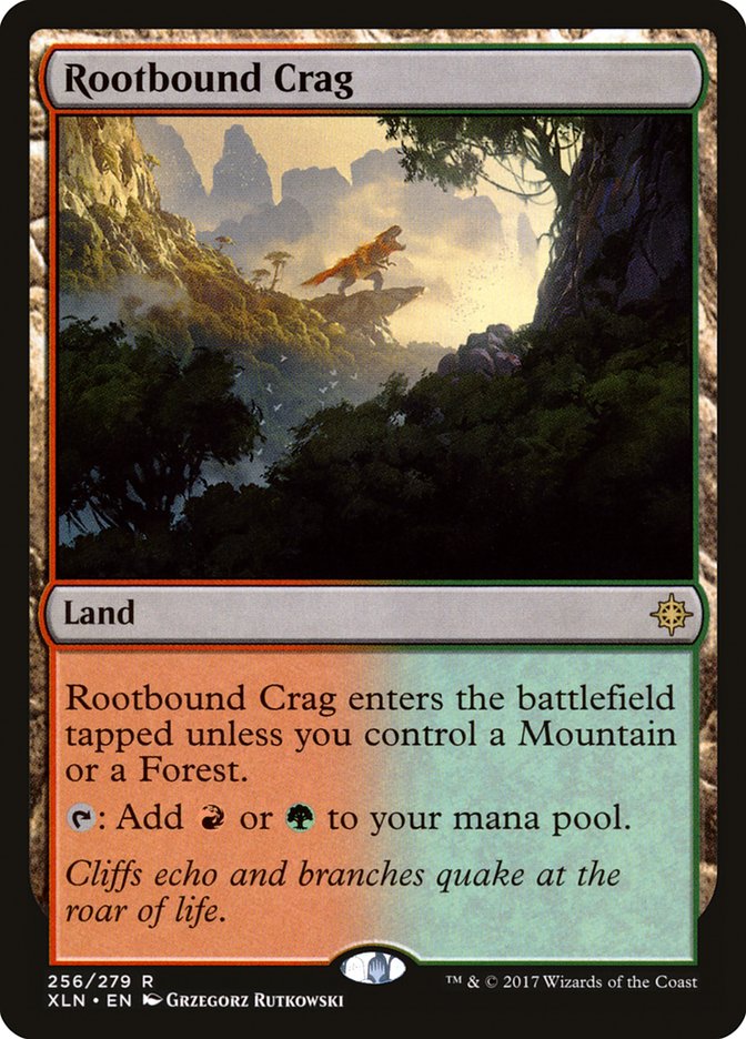 Rootbound Crag [Ixalan] | Impulse Games and Hobbies
