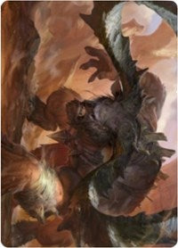 Moraug, Fury of Akoum Art Card [Zendikar Rising Art Series] | Impulse Games and Hobbies