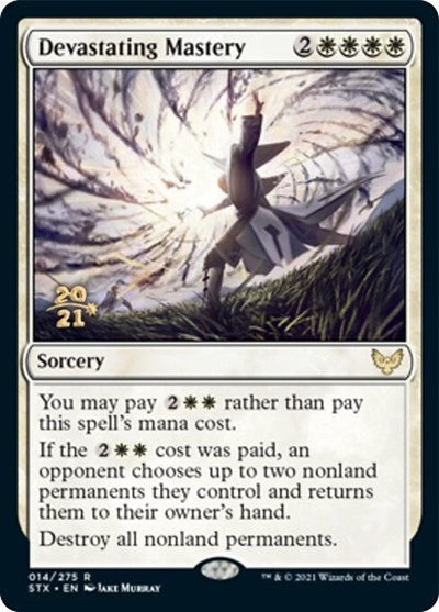 Devastating Mastery [Strixhaven: School of Mages Prerelease Promos] | Impulse Games and Hobbies