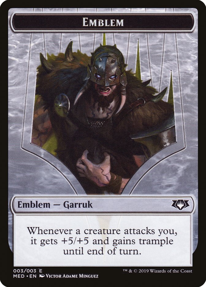 Garruk, Apex Predator Emblem [Mythic Edition Tokens] | Impulse Games and Hobbies