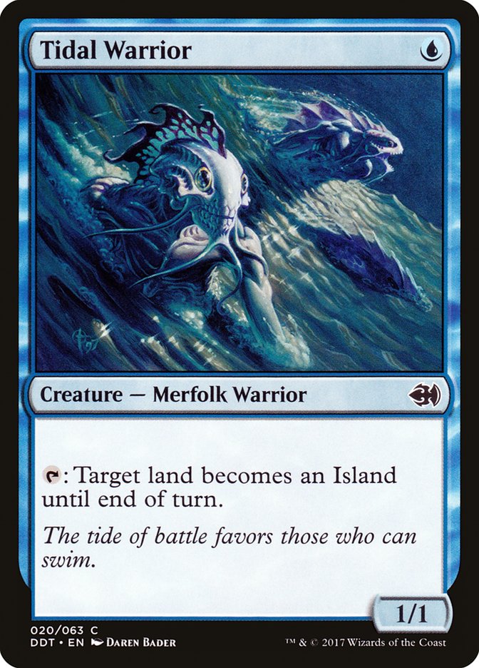 Tidal Warrior [Duel Decks: Merfolk vs. Goblins] | Impulse Games and Hobbies