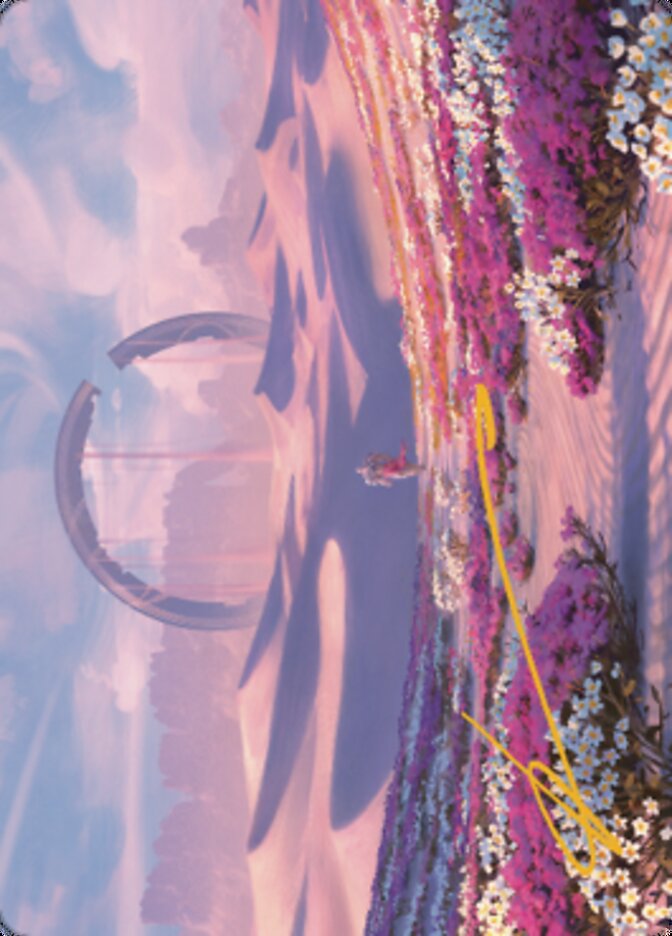 Plains Art Card 2 (Gold-Stamped Signature) [Dominaria United Art Series] | Impulse Games and Hobbies