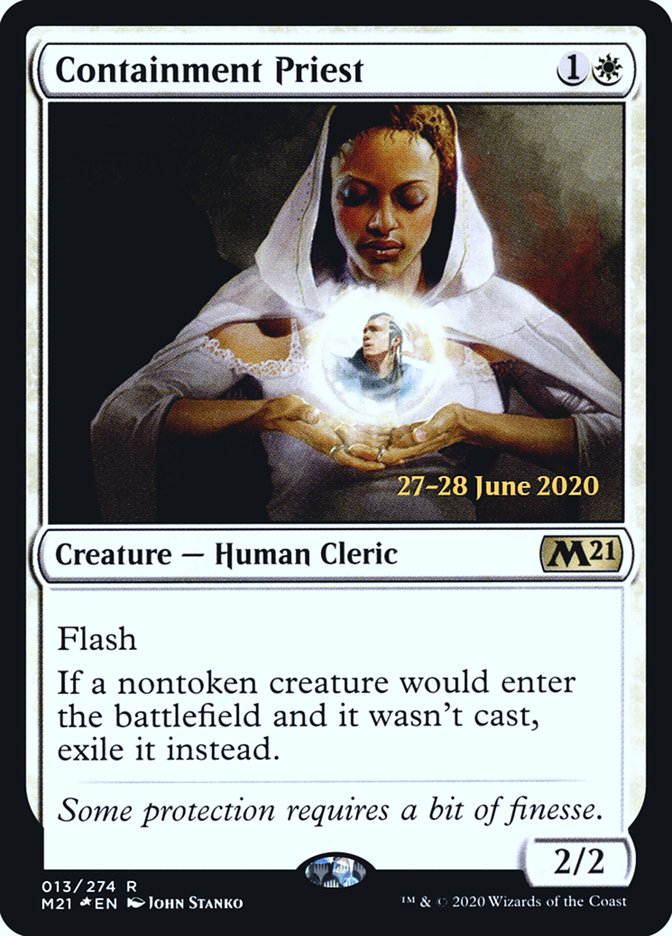 Containment Priest  [Core Set 2021 Prerelease Promos] | Impulse Games and Hobbies