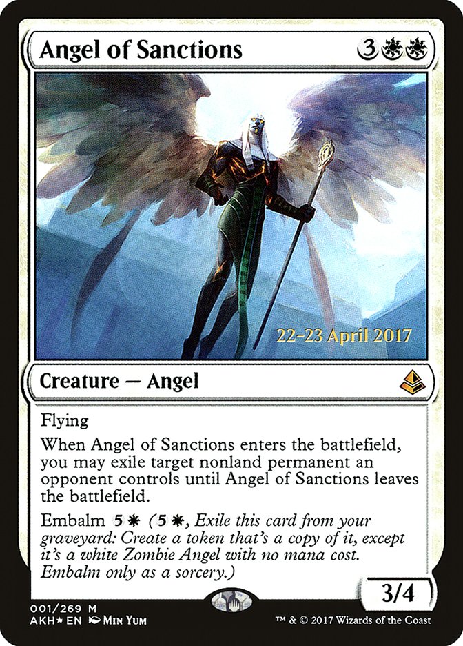 Angel of Sanctions [Amonkhet Prerelease Promos] | Impulse Games and Hobbies