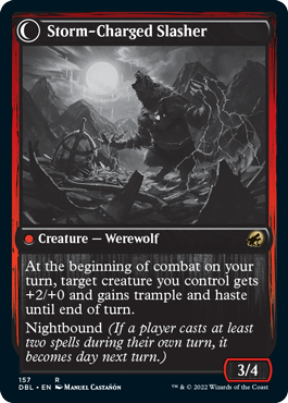 Reckless Stormseeker // Storm-Charged Slasher [Innistrad: Double Feature] | Impulse Games and Hobbies