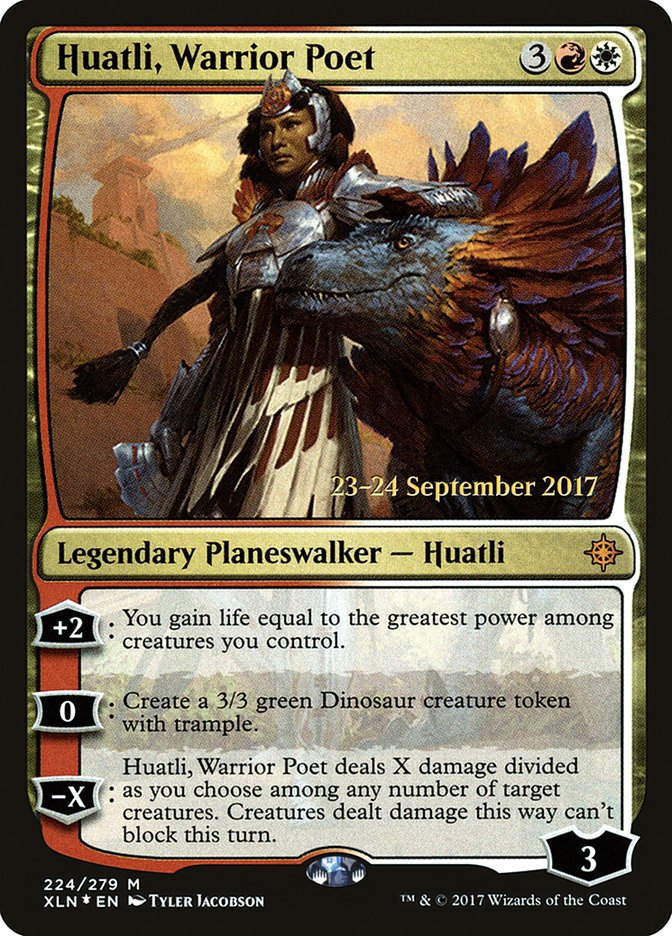 Huatli, Warrior Poet [Ixalan Prerelease Promos] | Impulse Games and Hobbies