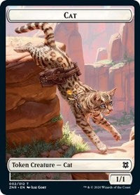 Cat // Plant Double-sided Token [Zendikar Rising Tokens] | Impulse Games and Hobbies