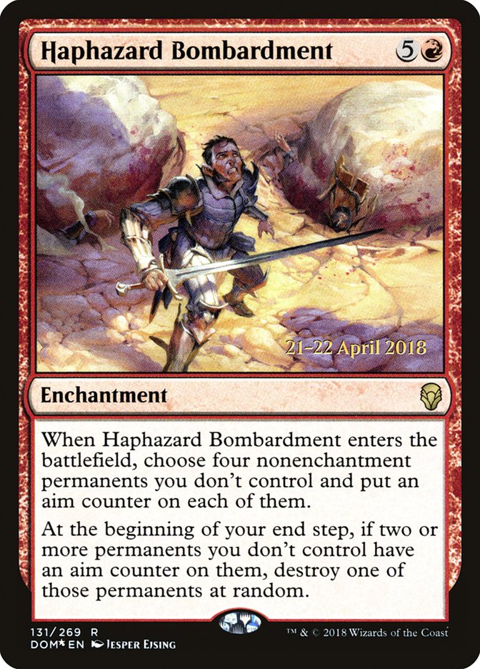 Haphazard Bombardment [Dominaria Prerelease Promos] | Impulse Games and Hobbies