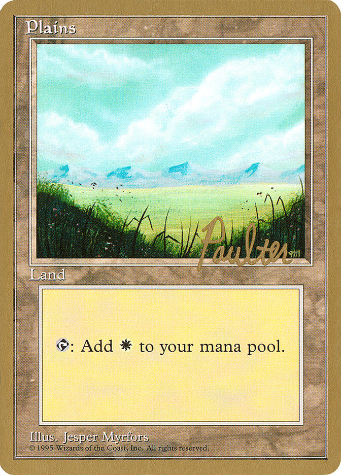 Plains (pp366) (Preston Poulter) [Pro Tour Collector Set] | Impulse Games and Hobbies