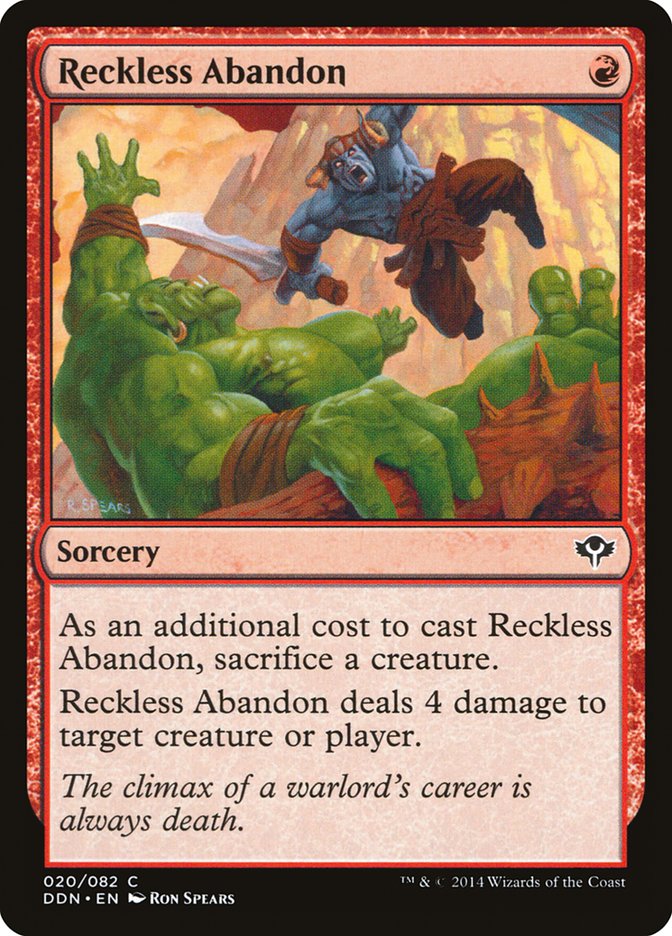 Reckless Abandon [Duel Decks: Speed vs. Cunning] | Impulse Games and Hobbies