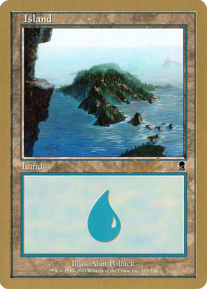 Island (cr335) (Carlos Romao) [World Championship Decks 2002] | Impulse Games and Hobbies