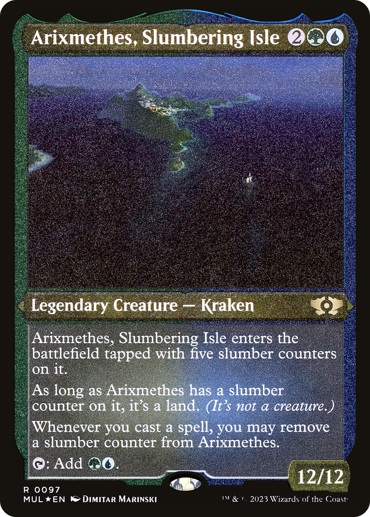 Arixmethes, Slumbering Isle (Foil Etched) [Multiverse Legends] | Impulse Games and Hobbies