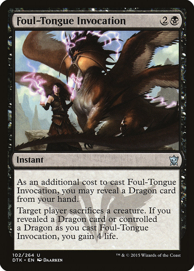 Foul-Tongue Invocation [Dragons of Tarkir] | Impulse Games and Hobbies