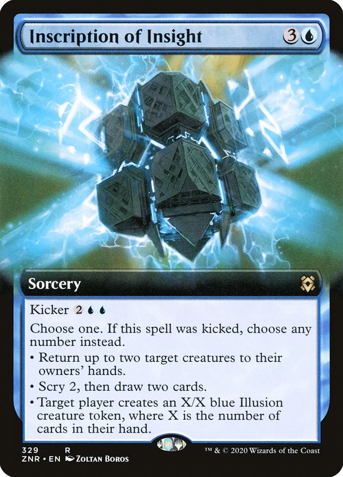 Inscription of Insight (Extended Art) [Zendikar Rising] | Impulse Games and Hobbies