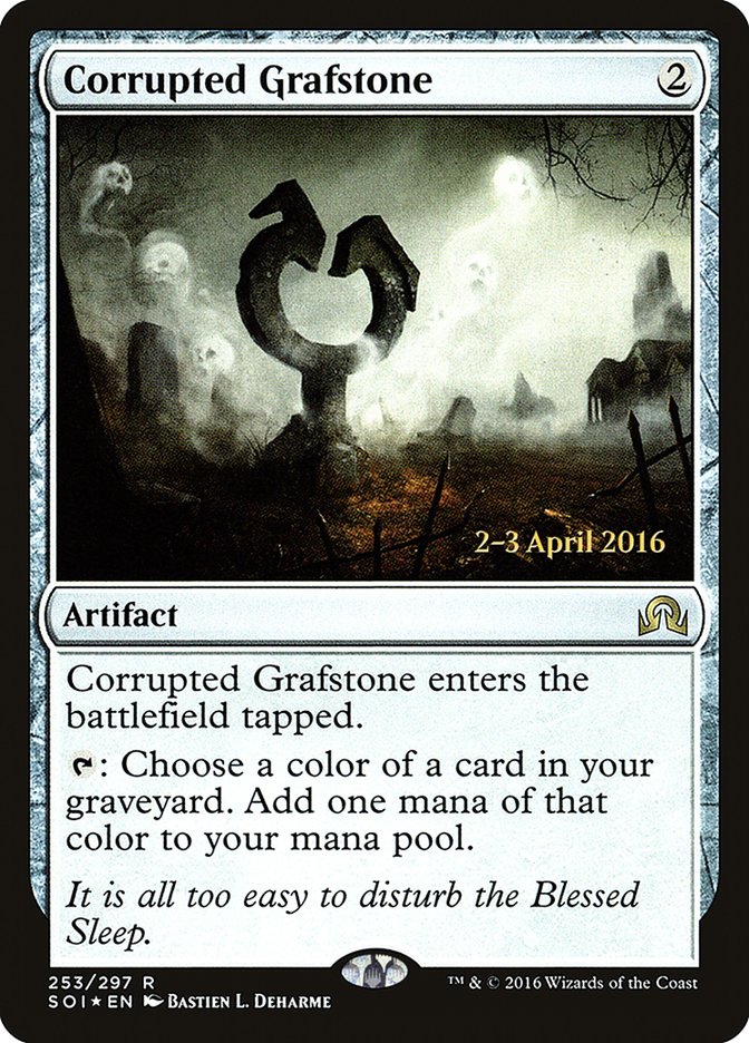 Corrupted Grafstone [Shadows over Innistrad Prerelease Promos] | Impulse Games and Hobbies