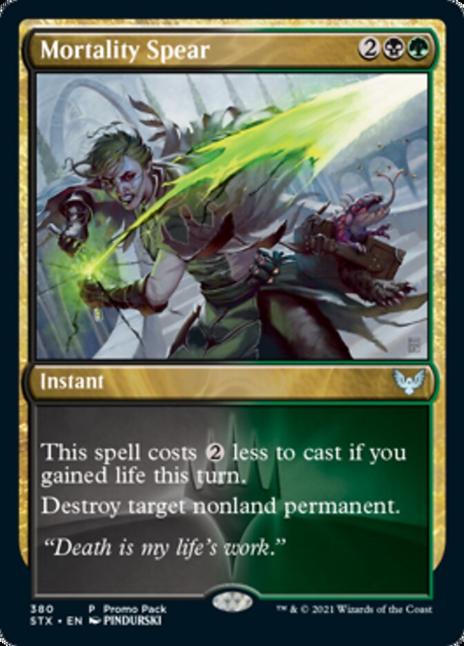 Mortality Spear (Promo Pack) [Strixhaven: School of Mages Promos] | Impulse Games and Hobbies