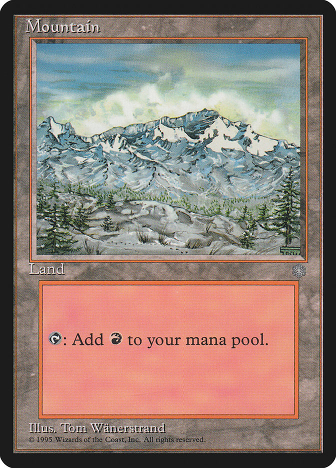 Mountain (Trees Visible / Signature on Right) [Ice Age] | Impulse Games and Hobbies