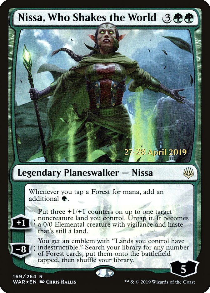 Nissa, Who Shakes the World  [War of the Spark Prerelease Promos] | Impulse Games and Hobbies